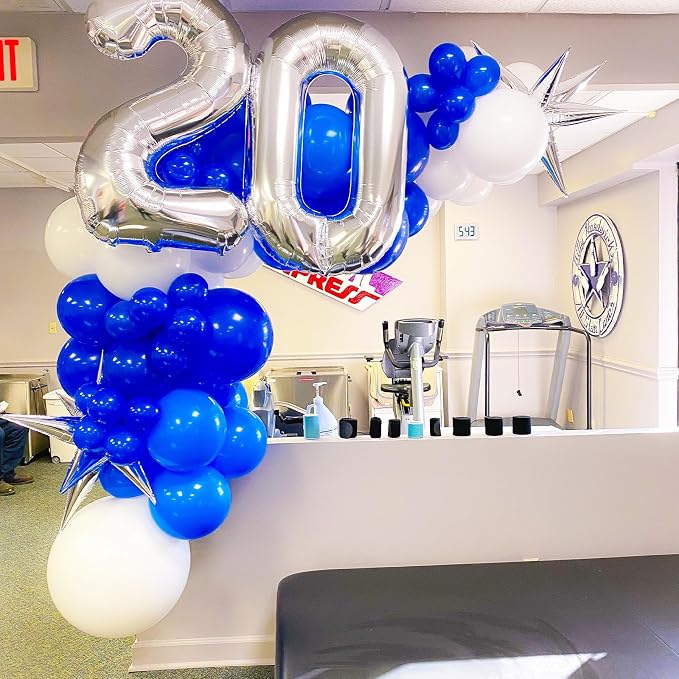 Voircoloria 90pcs Royal Blue Balloons Garland Arch Kit, 18 12 10 5 Inch | - Image 4
