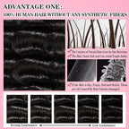 250% Density HD Lace Front Wigs Human Hair Loose Wave 100% Real Human Hair 15A Full 13x4 Large Lace Space Loose Deep Wave Wig Pre Plucked, No Synthetic Blend No Tangle No Shedding Triple Lifespan 3X