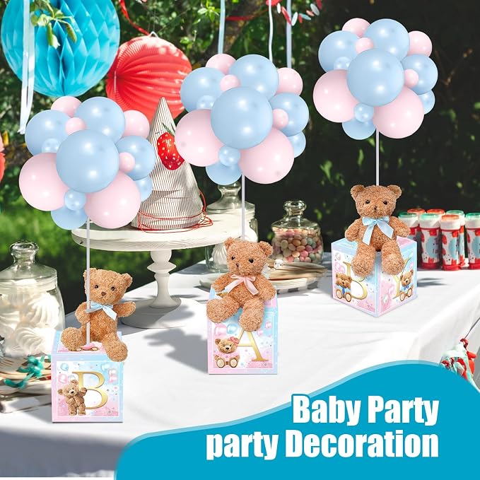 Lenwen 6 Sets Baby Letter Boxes Decorations Table Centerpieces - Image 6