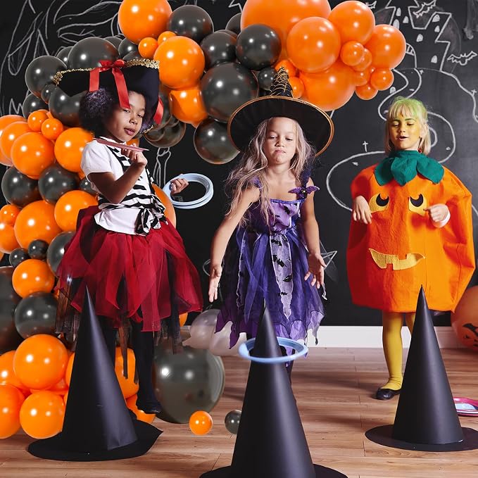 110pcs Orange and Black Balloons Garland Arch Kit, 18/12/10/5 Inch Balloons | - Image 5