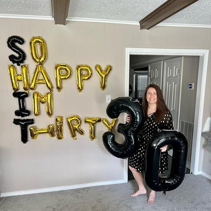 Black Number 50 Balloon 40 Inch - Image 3