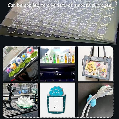 480 Pcs Gel Glue Dots, Double Sided Sticky Dots Clear, Removable Adhesive Dots - Image 2