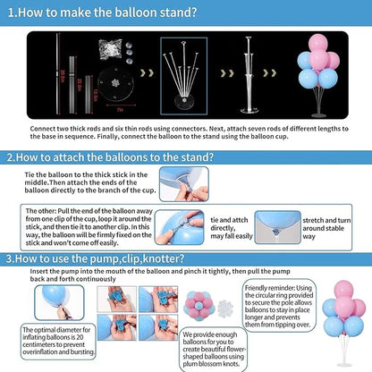 4 Sets Gender Reveal Balloons Stand Kit - Image 5