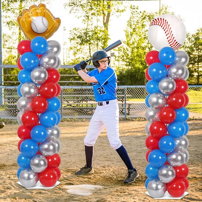 2 Sets Baseball Balloon Column Stand Kit - Image 5