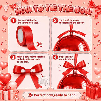 Red Round Foil Balloons - Image 3