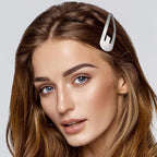 WILLBOND 30 Pieces 3.1 Inch Large Metal Snap Hair Clips Nonslip Barrettes Women Hair Accessories(Silver)