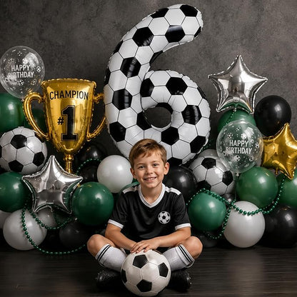 Big Soccer 6 Balloons, 6th Birthday Decorations - Image 6