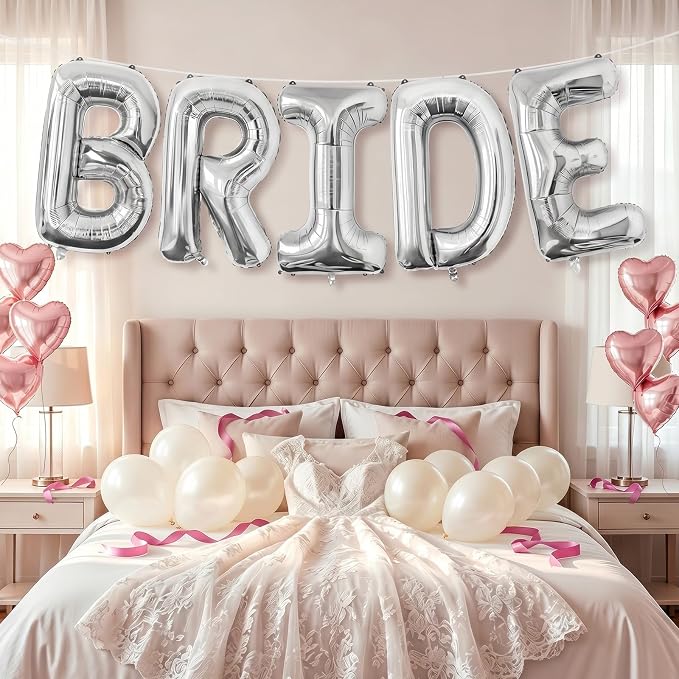 BRIDE Balloons Bachelorette, 40 Inch Foil Mylar, Helium-fillable, - Image 6