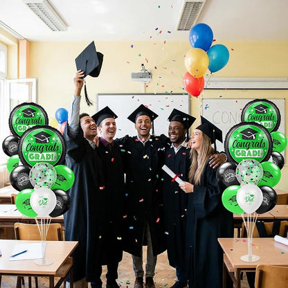Kasyat 4 Set Green and Black 2026 Graduation Table Centerpiece Balloon Stand - Image 7