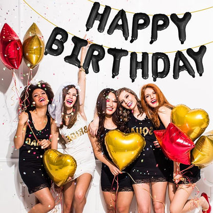 LIOZEOKUN Happy Birthday Balloon Letters 16 inch Mylar Foil Birthday Balloons - Image 4