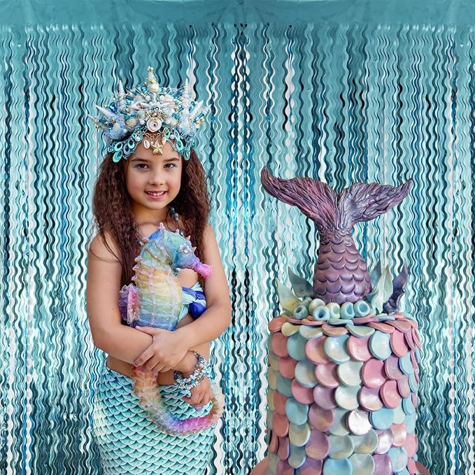 Goer Metallic Tinsel Foil Fringe Curtains - Image 2