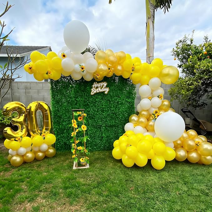 Lukiituke Yellow Balloons, Honeybee Sunflower Theme Decorations - Image 5