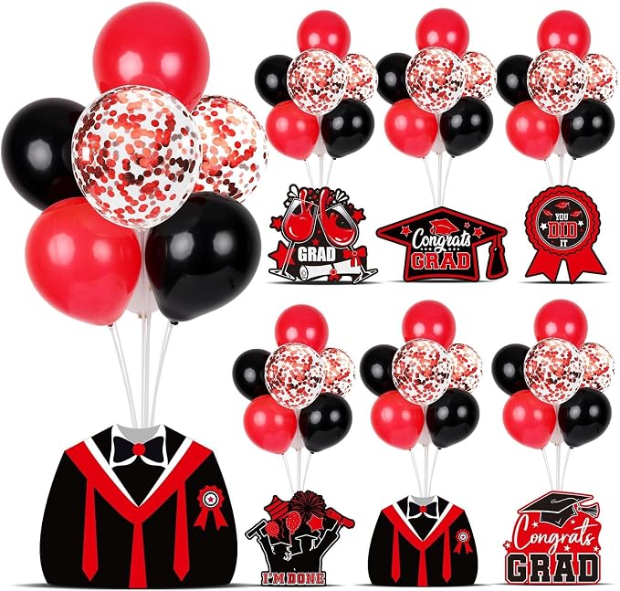 6 Sets 2026 Graduation Balloon Stand Kit by Unknown