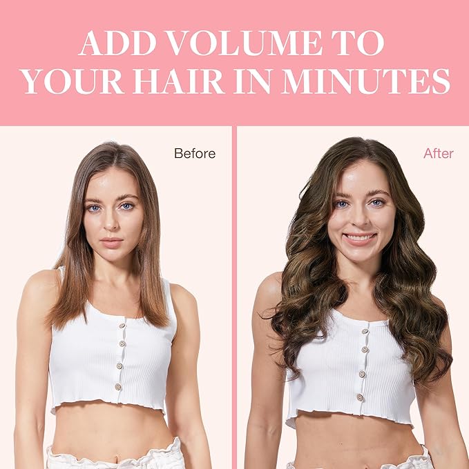 GOO GOO Clip in Hair Extensions Real Human Hair, Remy Human Hair Extensions Clip ins for Women, Natural Human Hair, 24inch 170g 7Pcs, #2/6/2 Balayage Dark Brown to Chestnut Brown