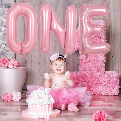 Pink Letter Balloon I, 40 Inch Big Pastel Pink Foil Helium Alphabet I Letter - Image 7
