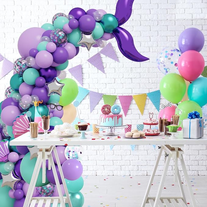 RUBFAC Purple Party Balloons - Image 7
