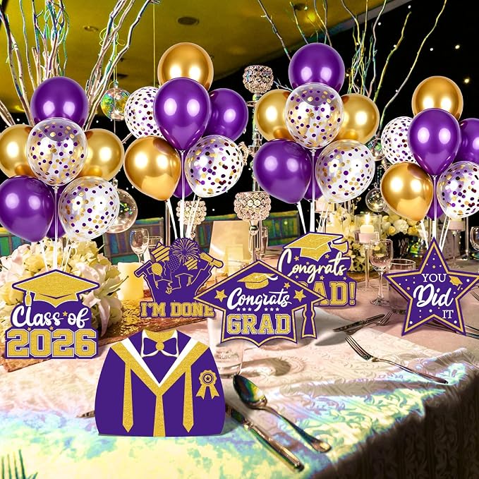 6 Sets 2026 Graduation Balloon Stand Kit - Image 8