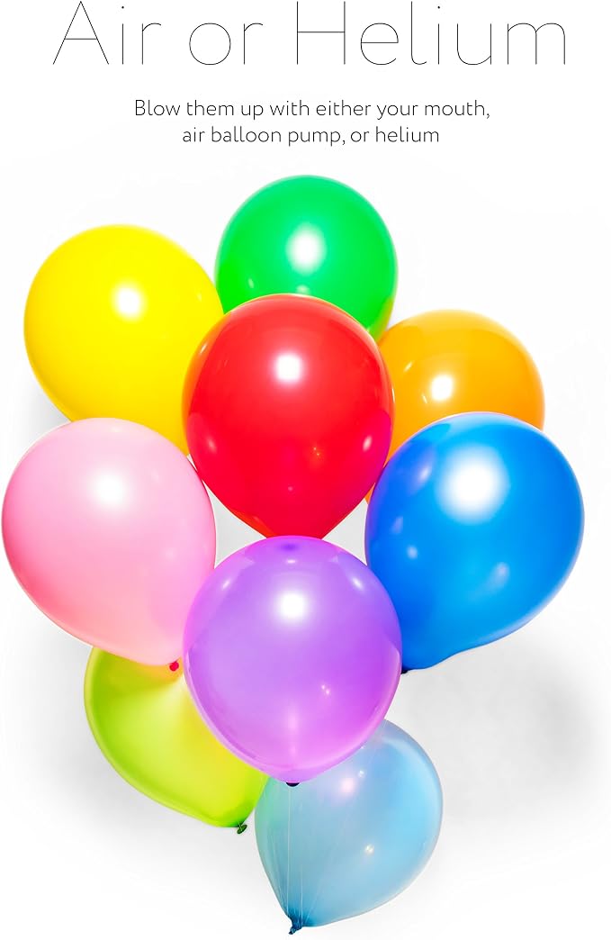 Dusico® Balloons Rainbow Set 12 Inches, Made - Image 4