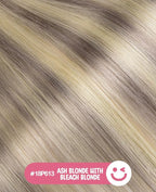 Youngsmile Injection Tape in Hair Extensions Human Hair #18P613 Ash Blonde with Bleach Blonde Real Human Hair 20pcs 30g 14 Inch Injected Tape in Hair Extensions Seamless Tape ins (#18P613,14'')