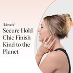 Kitsch Recycled Plastic Large Claw Clip - Big Marble Hair Clips for Women | Jaw Clips for Girls | Big Claw Clips for Thick Hair | Ideal Gifts for Women (1pc, Blonde)