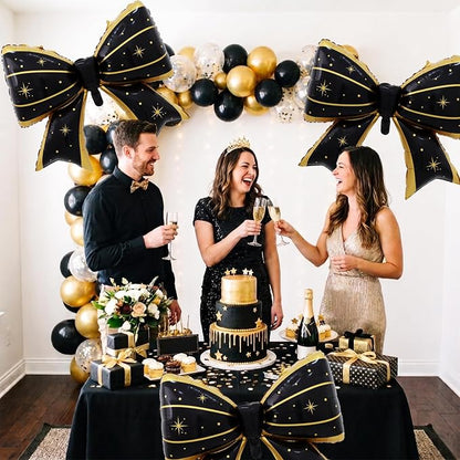 38 Inches Bow Balloon Black Star - Image 6