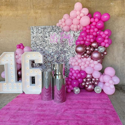 Pink Balloons Metallic Pink Balloon, Baby Shower, Princess Theme Party - Image 6