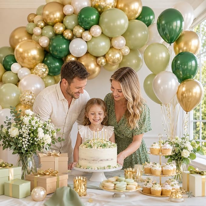 Green and Gold Balloons - Image 5