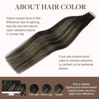 GOO GOO Tape in Hair Extensions Human Hair, 1B/19/1B Natural Black to Light Blonde, 22inch 50g 20pcs, Skin Weft Seamless Invisible, Silky Straight with Thick Ends, Remy Human Hair