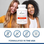 Elon R3 Extra Strength for Hair Growth - Supplements for Women to Grow Thicker, Fuller Hair, Advanced Formula with 5000 mcg Biotin Per Serving & Collagen, 60 Count (Pack of 3)
