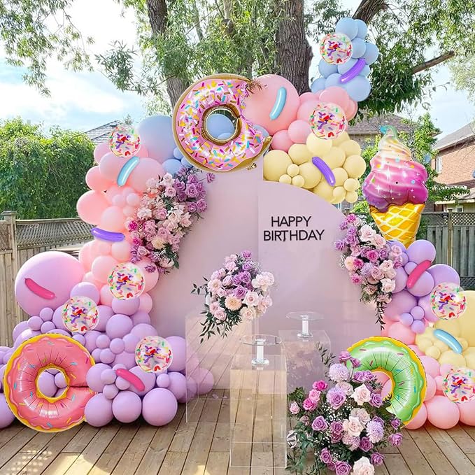 Pastel Donut Balloon Arch Garland Kit, - Image 8