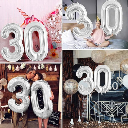 30 Number Balloons Large Foil Number Balloon Big 40 Inch - Image 5
