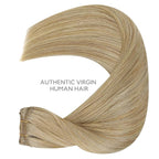 WENNALIFE Clip in Hair Extensions Real Human Hair, 14 Inch 120g 7pcs Clip in Hair Extensions Real Human Hair, Mixed Multi-tone Ash Brown Human Hair Remy Human