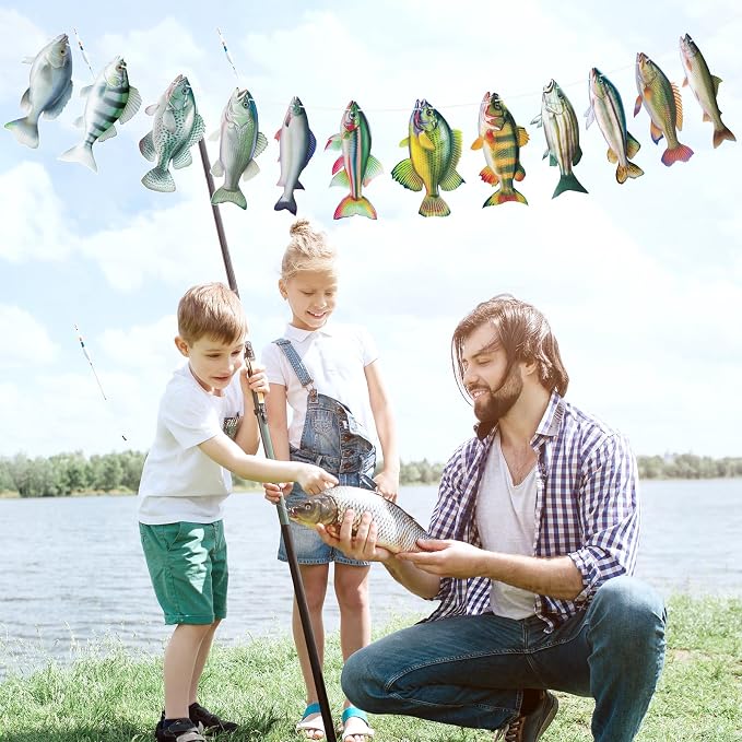 Fish Birthday Decorations Gone Fishing Party Decorations Fresswater Sunfish - Image 5