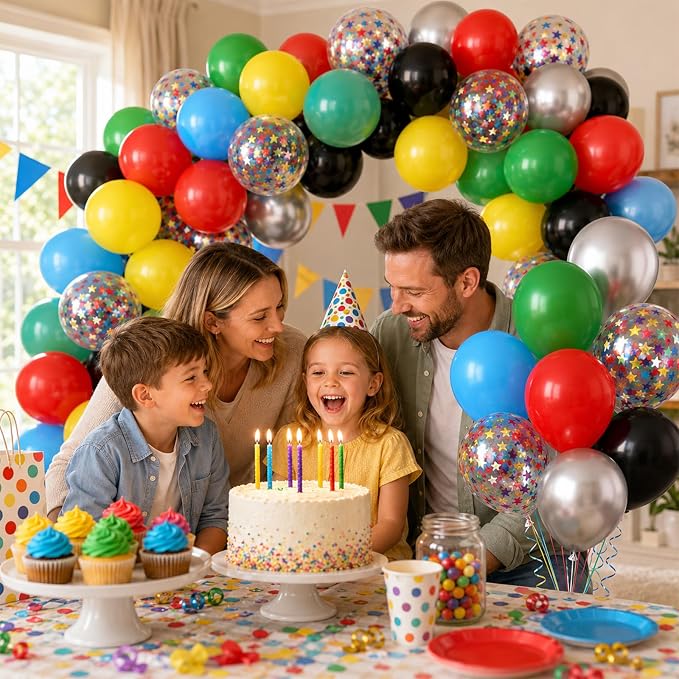 Colorful Balloons, Baby Shower Carnival School Festival Decor - Image 3