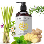 Laritelle Organic Conditioner 16 oz. Rosemary, Ginger, Cedarwood. Promotes Hair Growth, Prevents Hair Loss GF