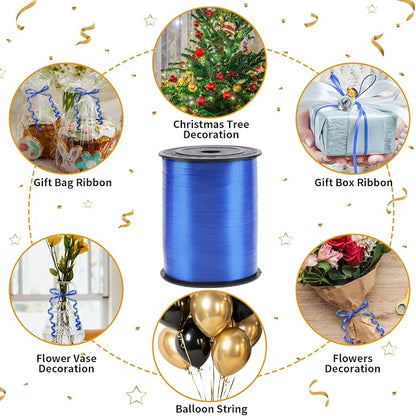 500 Yards Blue Curling Ribbon Balloon String Ribbon 1/5 Inch | Ribbon - Image 7