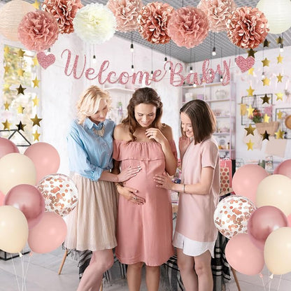 Amandir Rose Gold Baby Shower Decorations - Image 5