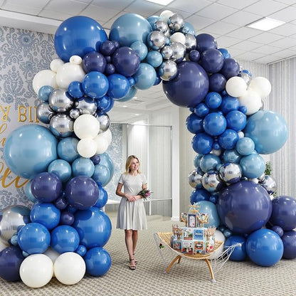 412Pcs Blue Balloon Arch Kit, 5 10 12 18 inch Blue Balloon Garland - Image 7