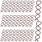 30 Pcs Spiral Hair Pins, Spin Pins for Hair, Alloy Spiral Bobby Pins, Bun Twist Spiral Hair Pins with Non-scratch Rounded Tips for Women Bun Hair Style (Brown)