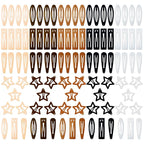 100PCS Snap Hair Clips for Women, 2 Inch Non-Slip Metal Barrettes, Stylish Hair Accessories for Girls, Perfect for Daily Use and Styling
