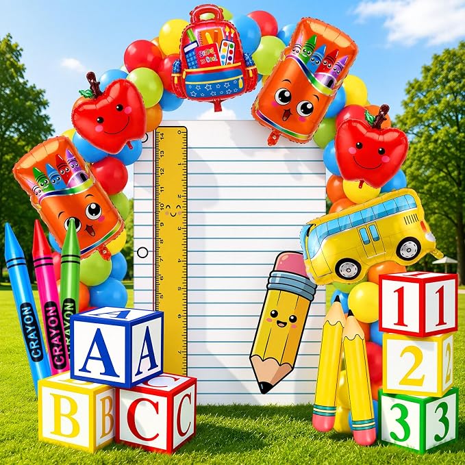 168pcs Back to School Balloon Garland Arch Kit by Unknown