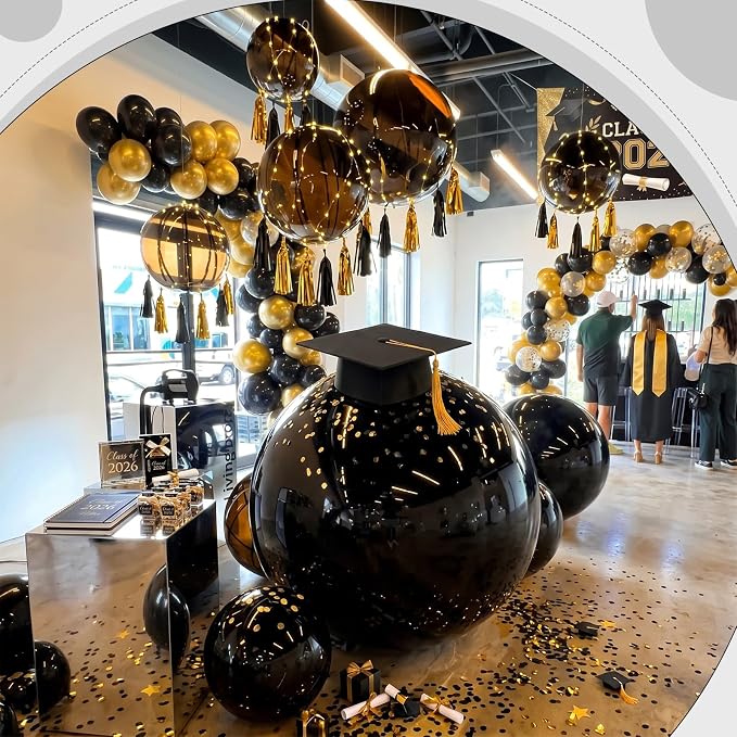 6 Pcs Giant Metallic Party Balloons, Birthday Wedding Halloween Party - Image 5