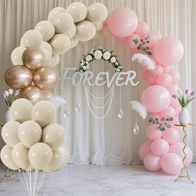 50pcs Sand White Balloons, Helium Quality 12inch Neutral White Sand Party - Image 3