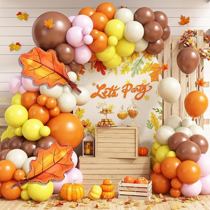 Fall Pink Balloons Garland Arch Kit by vibzox