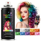 Temporary Hair Spray Color for Kids Women - One-Time Use Green Hair Spray, Vegan and Cruelty-Free Semi-Permanent Hair Color Dye (120ML, Purple)