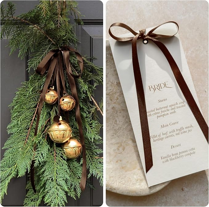 KINGLAKE Brown Satin Ribbon - Image 7