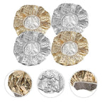 4pcs Deep Conditioning Foil Hair Caps with Elastic Band for Heat Insulation Nourishing Dye and Highlight Treatments Reusable Thermal Processing Hats for Salon and Home Use