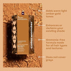 Madison Reed colorwonder Demi-Permanent Hair Color, Effortless At-Home Hair Dye, Ammonia-Free, Cruelty-Free, Amber Glow (Warm Lighter Amber), Pack of 1