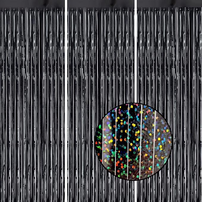 DECOCKRAT 3 Pack Foil Fringe Backdrop by DECOCKRAT