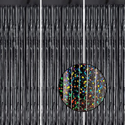 DECOCKRAT 3 Pack Foil Fringe Backdrop by DECOCKRAT